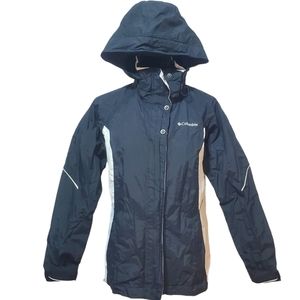 Columbia Waterproof Omni-Tech Rain Ski Winter Coat Size Small Full Zip Hooded